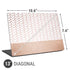 Rose Gold Herringbone Universal Laptop 13in (10.6 x 7.6in) Skin