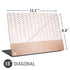 Rose Gold Herringbone Universal Laptop 15in (12.2 x 8.8in) Skin