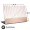 Rose Gold Herringbone Universal Laptop 18in (14.6 x 10.6in) Skin