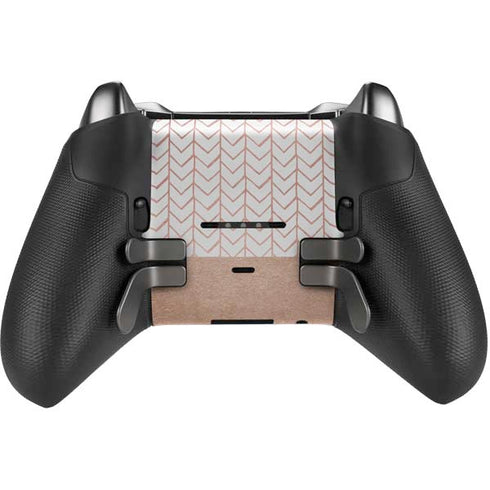 Rose Gold Herringbone Xbox Elite Wireless Controller Series 2 Skin