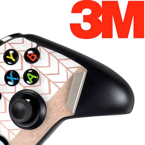 Rose Gold Herringbone Xbox One Controller Skin