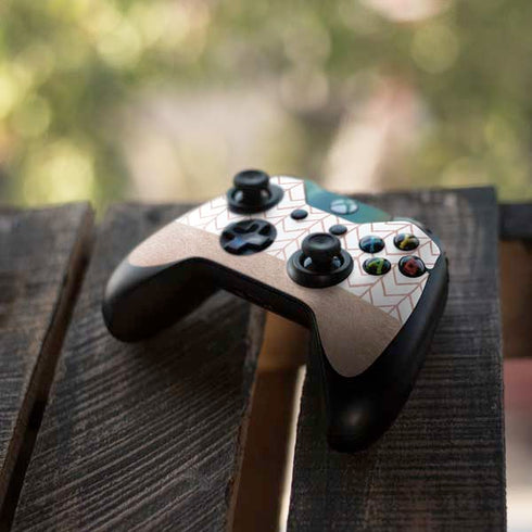 Rose Gold Herringbone Xbox One Controller Skin