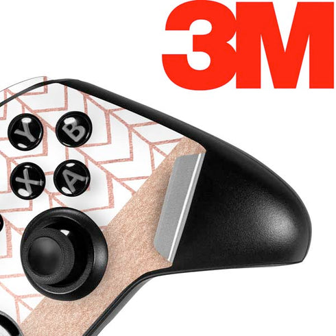 Rose Gold Herringbone Xbox One Elite Controller Skin