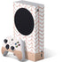 Rose Gold Herringbone Xbox Series S Bundle Skin