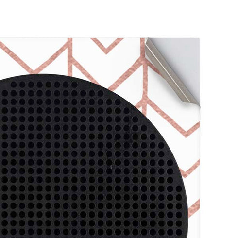 Rose Gold Herringbone Xbox Series S Console Skin
