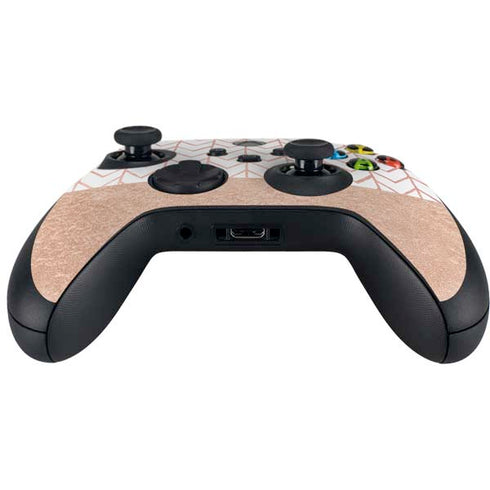Rose Gold Herringbone Xbox Series X Controller Skin
