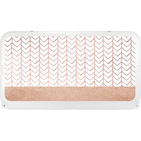 Rose Gold Herringbone YETI Tundra 75 Hard Cooler Skin