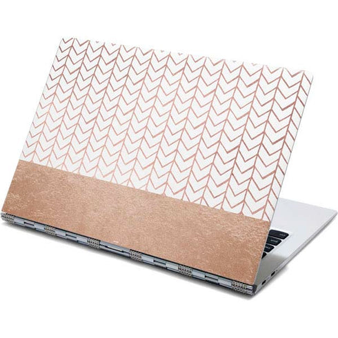 Rose Gold Herringbone Yoga 910 2-in-1 14in Touch-Screen Skin