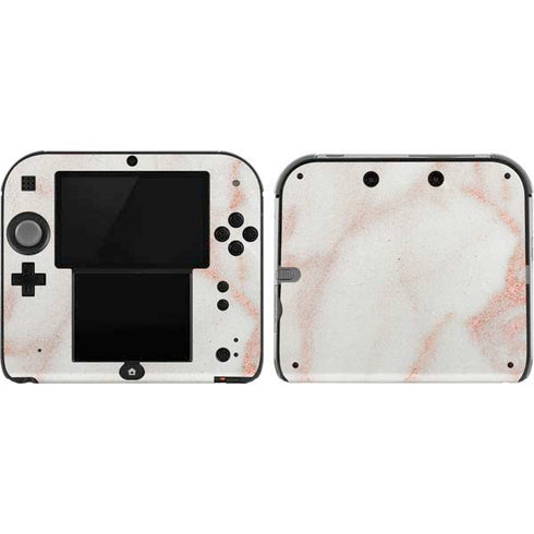 Rose Gold Marble Nintendo 2DS Skin