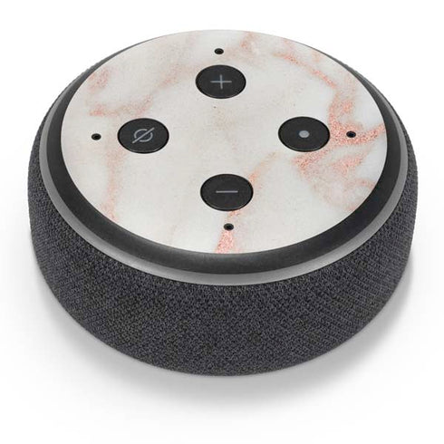 Rose Gold Marble Amazon Echo Dot Skin