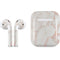 Rose Gold Marble Apple AirPods 2 Skin