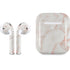 Rose Gold Marble Apple AirPods 2 Skin