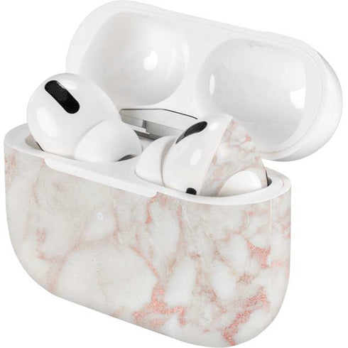 Rose Gold Marble Apple AirPods Pro Skin