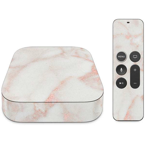 Rose Gold Marble Apple TV Skin