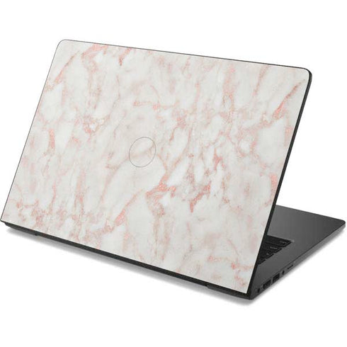 Rose Gold Marble Dell Chromebook Skin