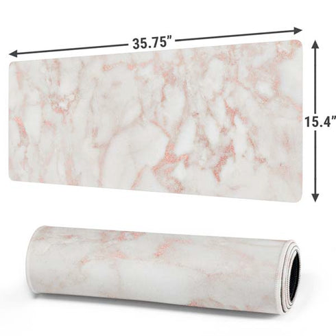 Rose Gold Marble Gaming Mouse Pad