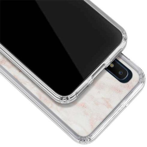 Rose Gold Marble Galaxy A10e Clear Case