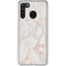 Rose Gold Marble Galaxy A21 Clear Case