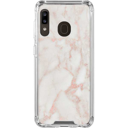Rose Gold Marble Galaxy A30 Clear Case