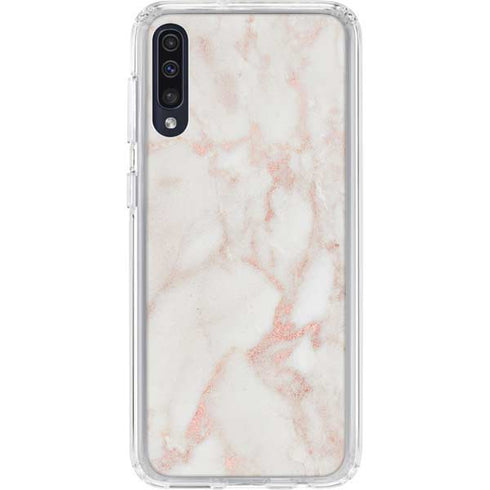 Rose Gold Marble Galaxy A50 Clear Case