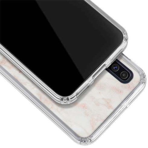 Rose Gold Marble Galaxy A50 Clear Case