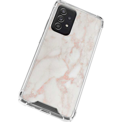 Rose Gold Marble Galaxy A52 5G Clear Case