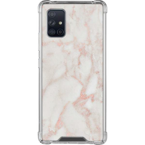 Rose Gold Marble Galaxy A71 5G Clear Case