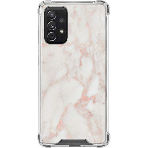 Rose Gold Marble Galaxy A72 5G Clear Case