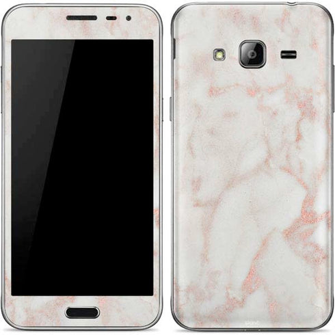 Rose Gold Marble Galaxy J3 Skin
