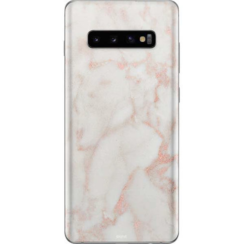 Rose Gold Marble Galaxy S10 Plus Skin