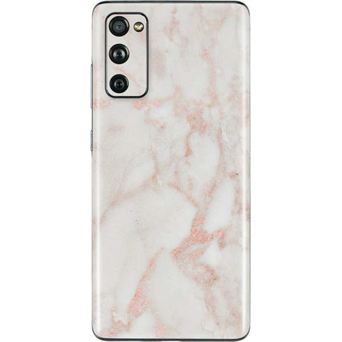 Rose Gold Marble Galaxy S20 Fan Edition Skin