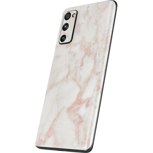 Rose Gold Marble Galaxy S20 Fan Edition Skin