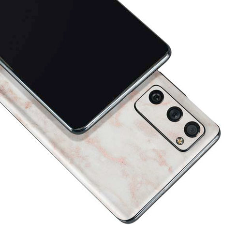 Rose Gold Marble Galaxy S20 Fan Edition Skin