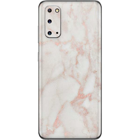 Rose Gold Marble Galaxy S20 Skin
