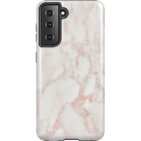 Rose Gold Marble Galaxy S21 5G Pro Case