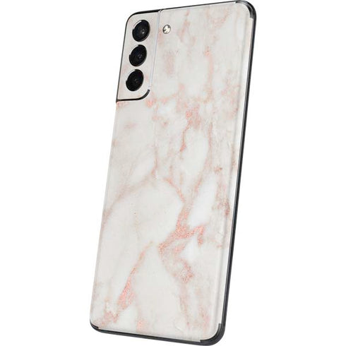 Rose Gold Marble Galaxy S21 5G Skin