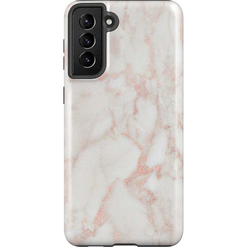 Rose Gold Marble Galaxy S21 FE Pro Case