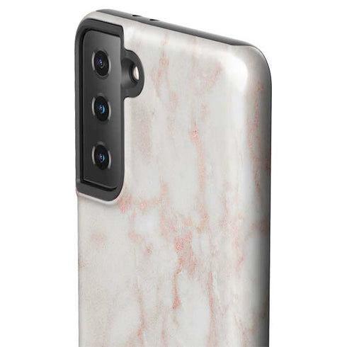Rose Gold Marble Galaxy S21 FE Pro Case