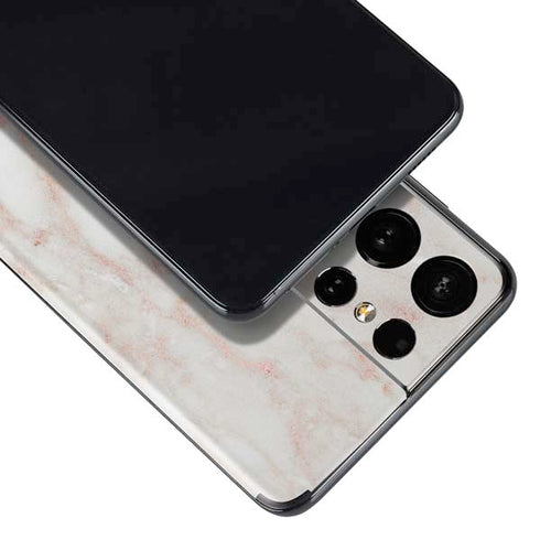 Rose Gold Marble Galaxy S21 Ultra 5G Skin