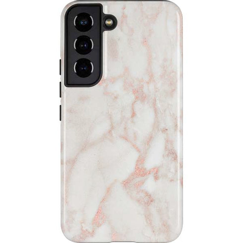 Rose Gold Marble Galaxy S22 Pro Case