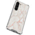 Rose Gold Marble Galaxy S23 Clear Case