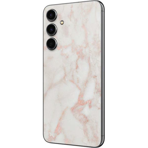 Rose Gold Marble Galaxy S23 FE Skin