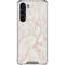 Rose Gold Marble Galaxy S23 Plus Clear Case
