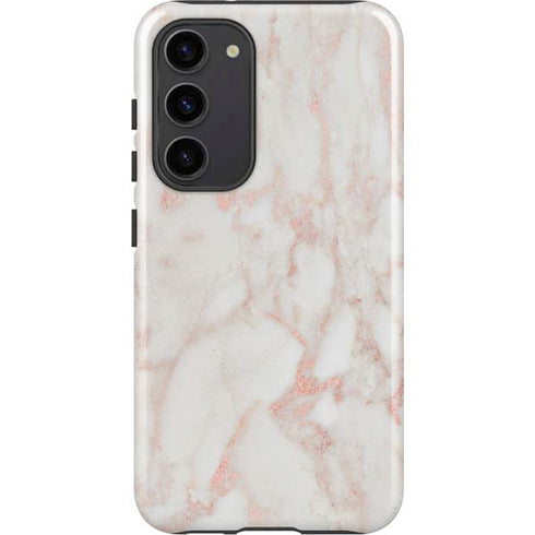 Rose Gold Marble Galaxy S23 Plus Pro Case