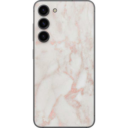 Rose Gold Marble Galaxy S23 Plus Skin