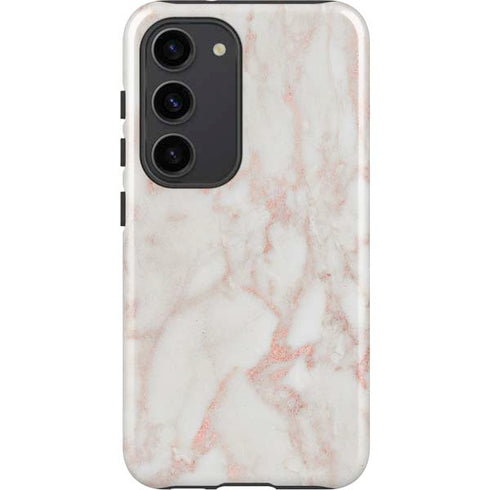 Rose Gold Marble Galaxy S23 Pro Case