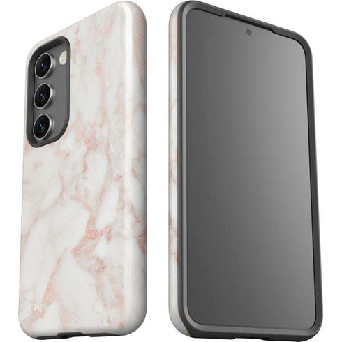 Rose Gold Marble Galaxy S23 Pro Case