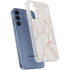 Rose Gold Marble Galaxy S24 Clear Case