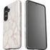 Rose Gold Marble Galaxy S24 Plus Impact Case