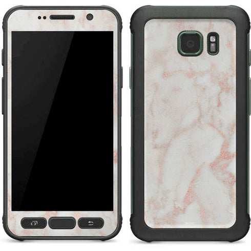 Rose Gold Marble Galaxy S7 Active Skin